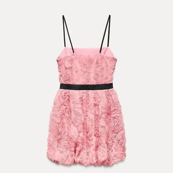 Zara structured floral mini dress - Picture 5 of 6